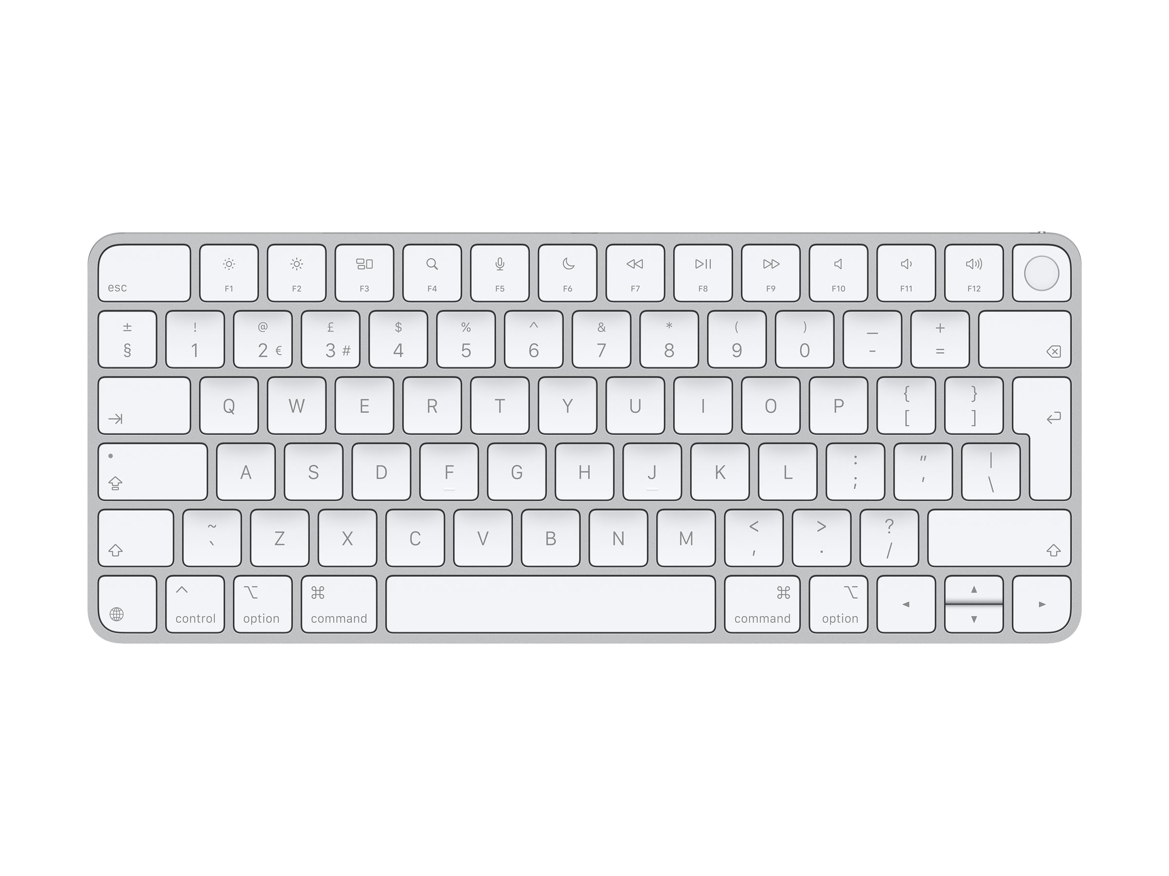 Apple Magic Keyboard with Touch ID - Tastatur - Engelsk - Hvid