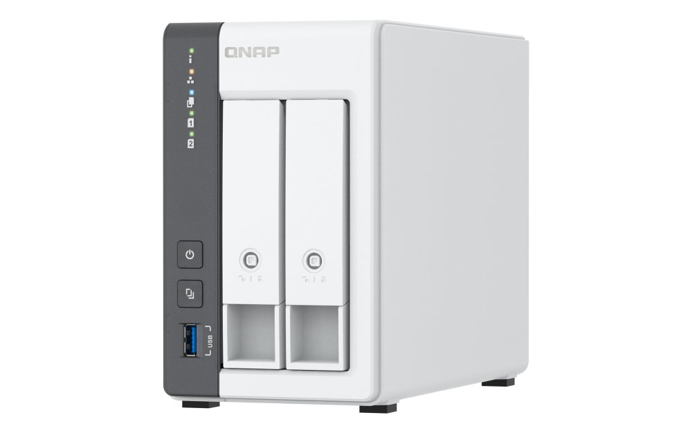 QNAP TS-216G 12TB Seagate IronWolf NAS-Bundle NAS inkl. 2x 6TB Seagate IronWolf 3.5 Zoll SATA Festplatte