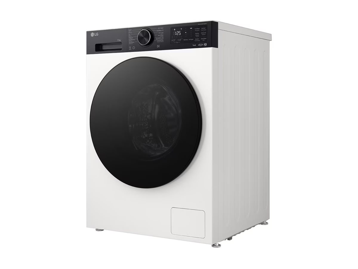 LG F4X5011THB - Vaskemaskine - Wi-Fi - bredde: 60 cm - dybde: 62 cm - højde: 85 cm - frontbetjening - 11 kg - 1400 rpm - essens hvid
