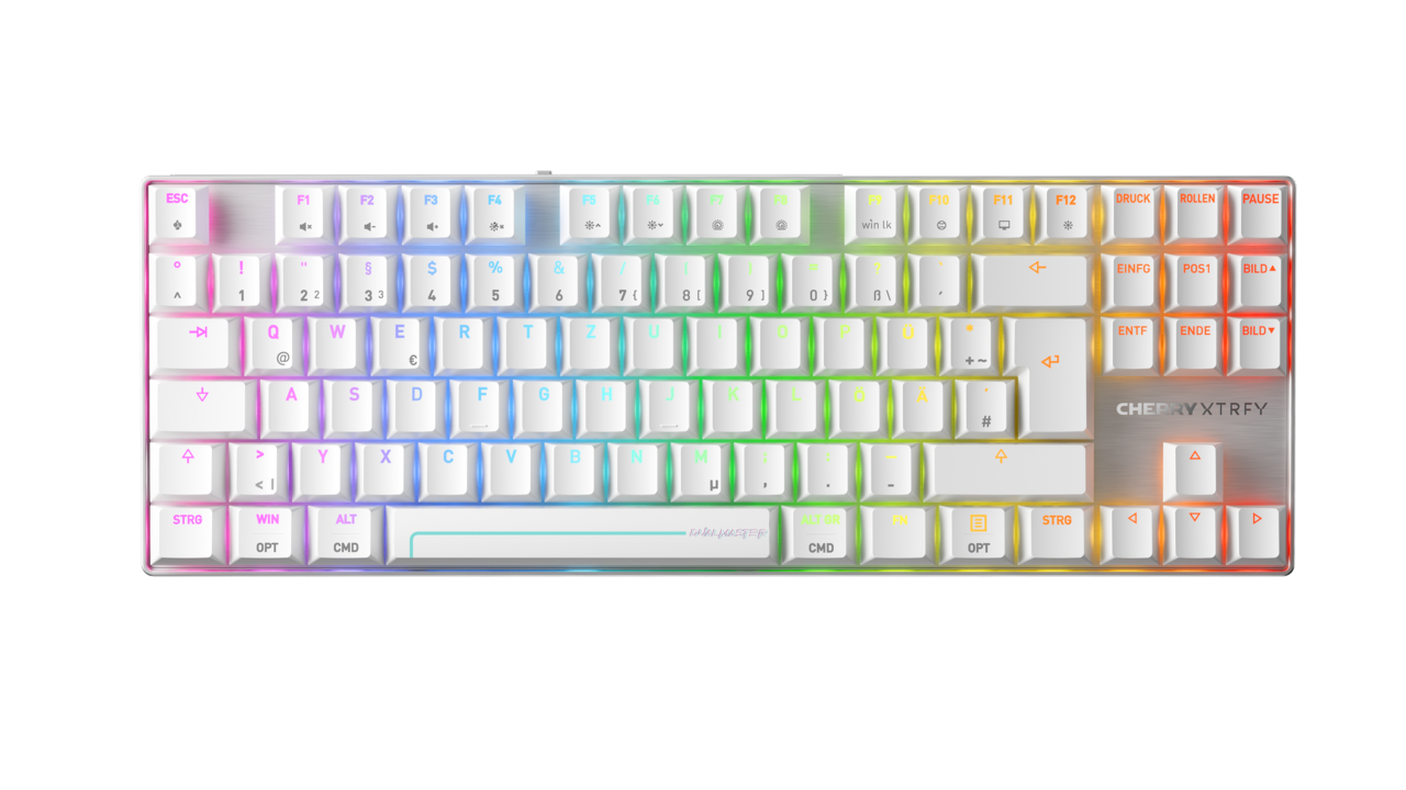 CHERRY MX 8.2 Pro TMR Wireless Tastatur Magnetic-mechanical key switch RGB Kabel & trådløs Tysk