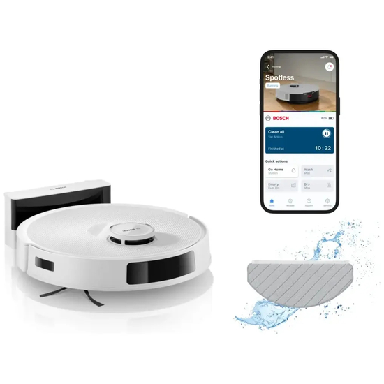 Bosch Spotless Advanced BCRC2W Støvsuger Robotstyret Hvid