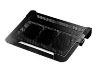 Cooler Master Notepal U3 Plus - Blæser til notebook - 80 mm - sort