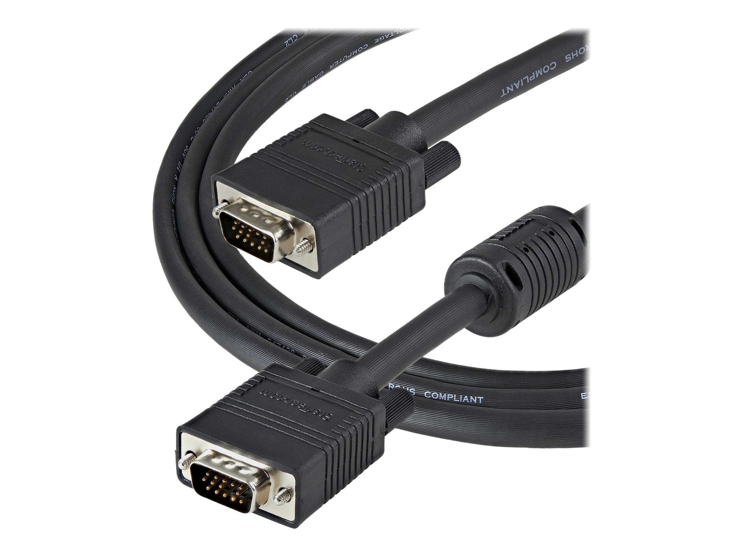 StarTech.com 1m Coax High Resolution Monitor VGA Cable HD15 M/M VGA-kabel 1m Sort