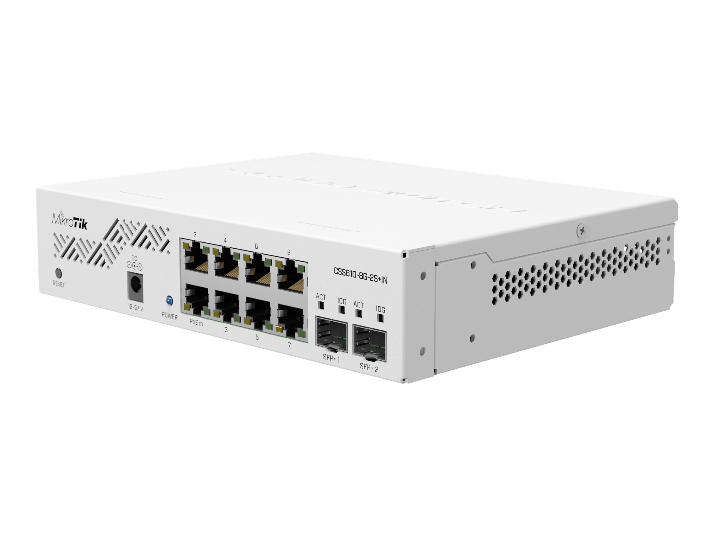 MikroTik Cloud Smart Switch CSS610-8G-2S IN Switch 10-porte 10 Gigabit Passive PoE