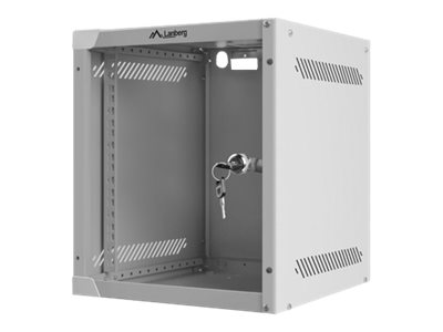 Lanberg WF10-2306-10S - 6U Wall-Mount Rack Cabinet (with Glass Door)