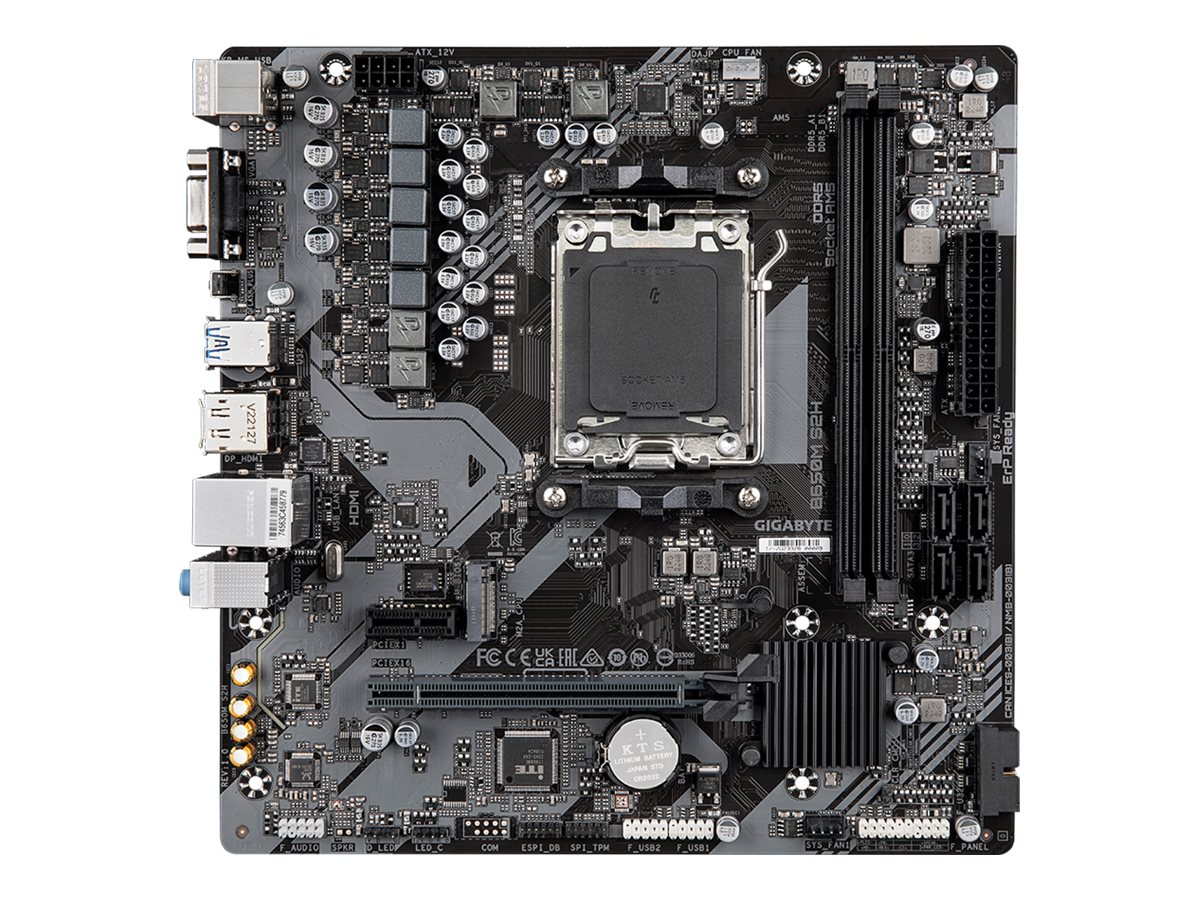 GIGABYTE B650M S2H Bundkort - AMD B650 - AMD AM5 socket - DDR5 RAM - Micro-ATX