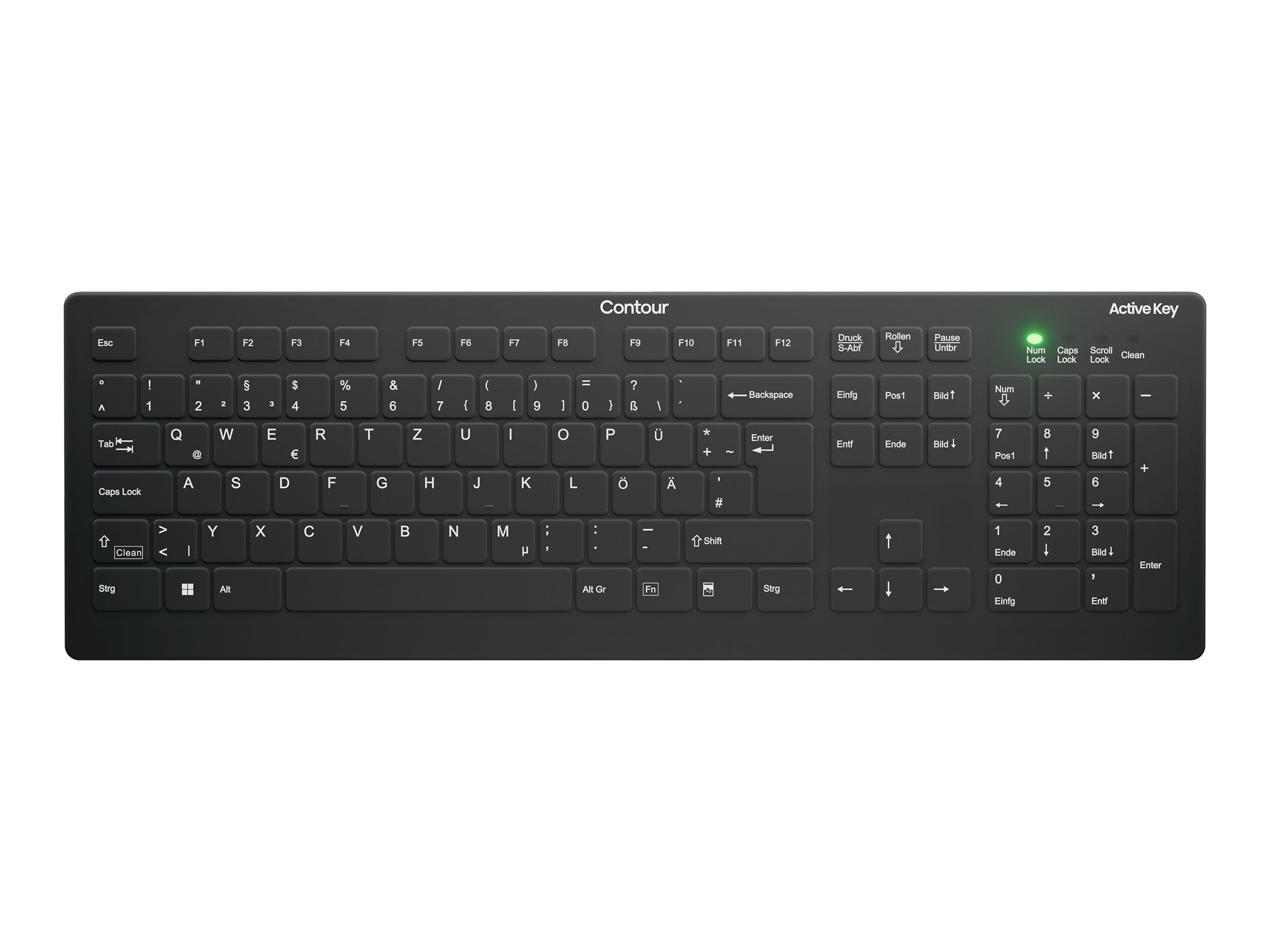 Active Key AK-C8112 Tastatur Membran Trådløs Tysk