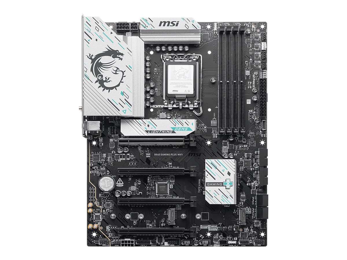 MSI B860 GAMING PLUS WIFI Bundkort - Intel B860 - Intel LGA1851 socket - DDR5 RAM - ATX