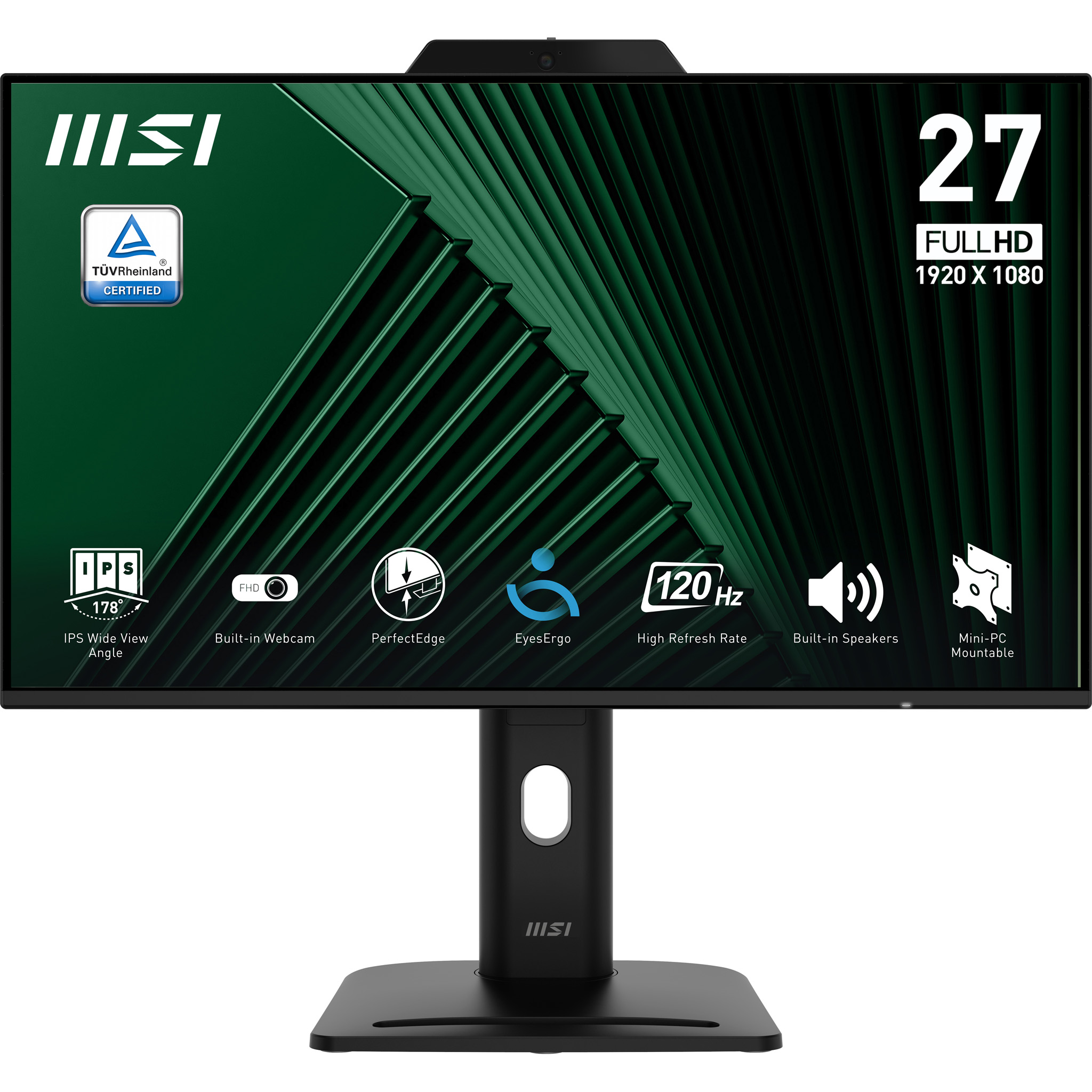MSI PRO MP272PMG 27" IPS 1920 x 1080 (Full HD) DisplayPort HDMI 120 Hz