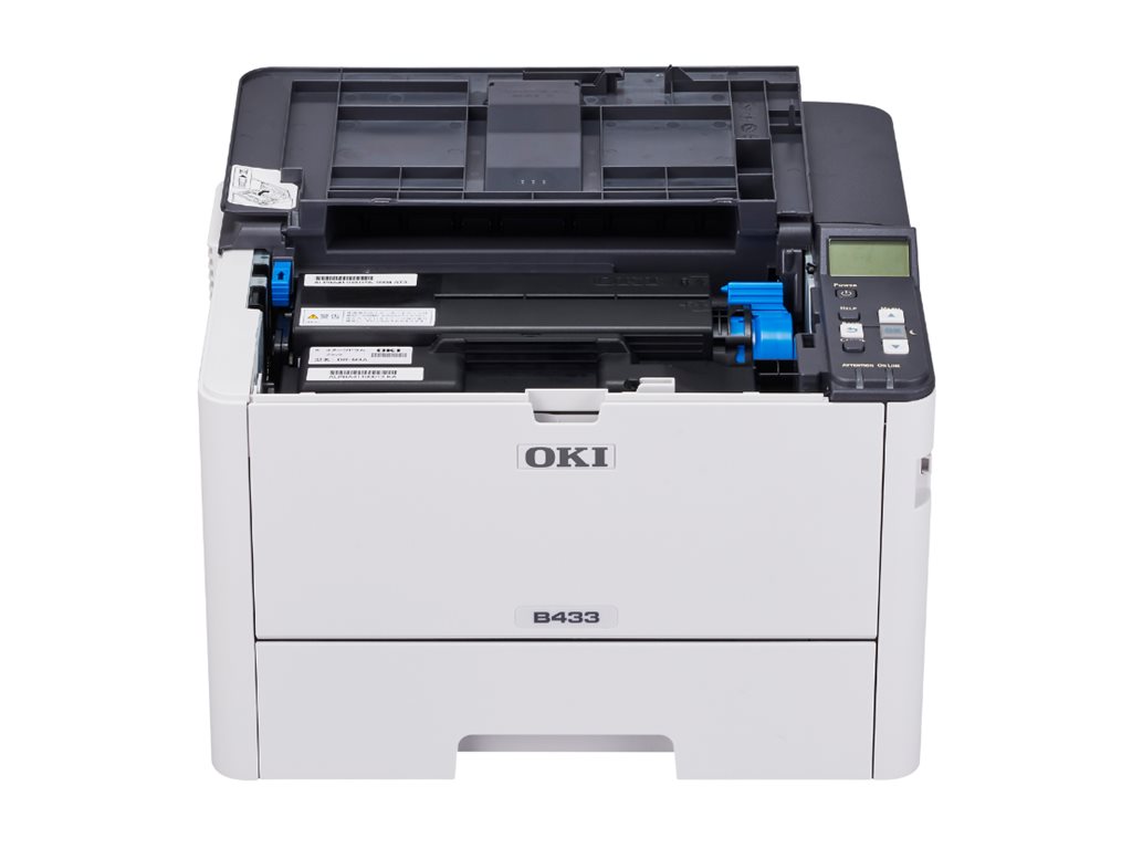 OKI B433dn - Printer - S/H - Duplex - LED - A4/Legal - 1200 x 1200 dpi - op til 40 spm - kapacitet: 360 ark - USB 2.0, Gigabit LAN, USB 2.0 vært