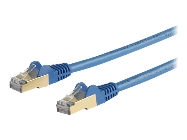 StarTech.com 5 m CAT6a Cable - 10 Category 6a Shielded Snagless RJ45 100W Patch Cord - 10GbE Blue UL/TIA Certified CAT 6a Afskærmet parsnoet (STP) 5m