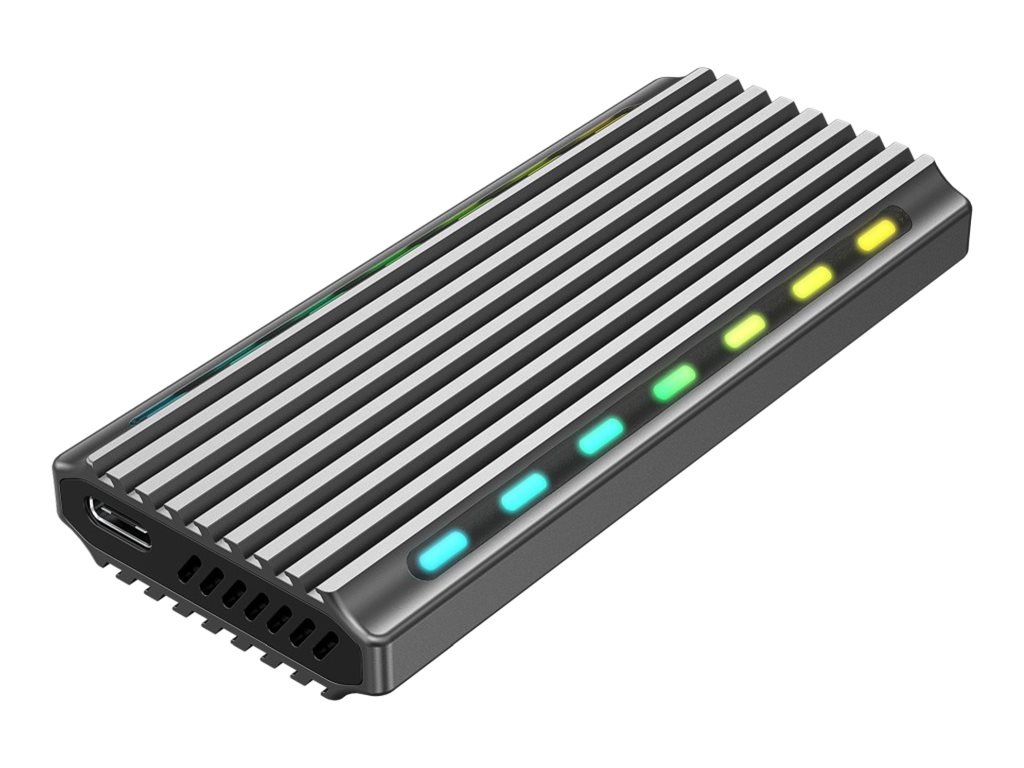 Gembird EE2280-U3C-03 - storage enclosure - M.2 Card (PCIe NVMe & SATA) - USB 3.1 (Gen 2)