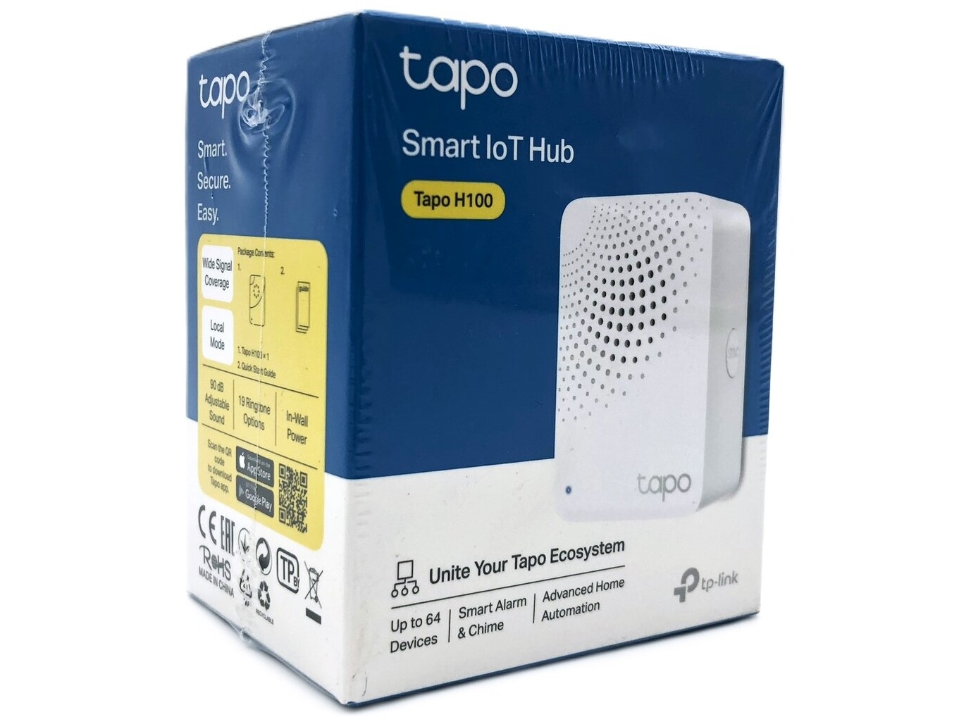 TP-Link Tapo H100 - Smart hub - With chime - Hvid