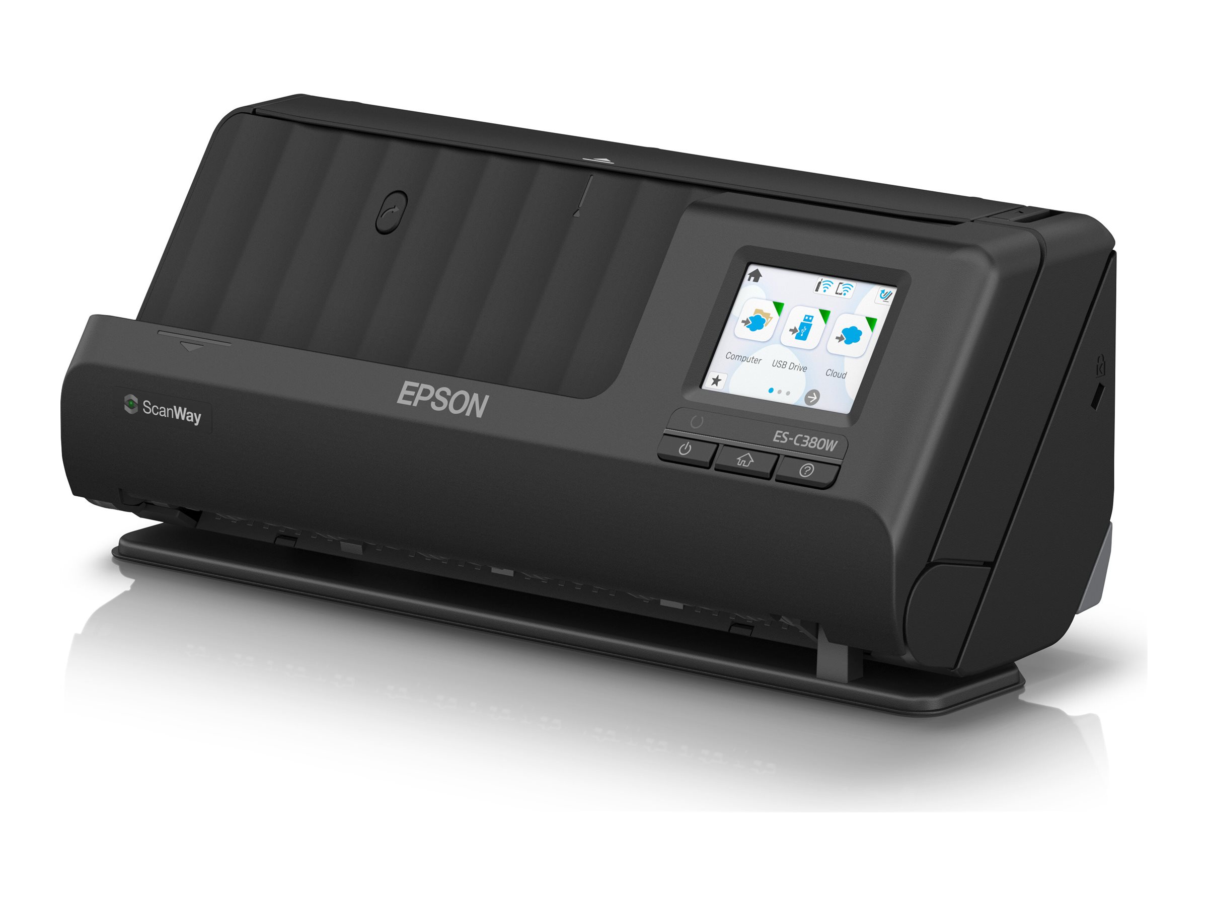 Epson ES-C380W - sheetfed scanner - desktop - USB 2.0 Wi-Fi(n)