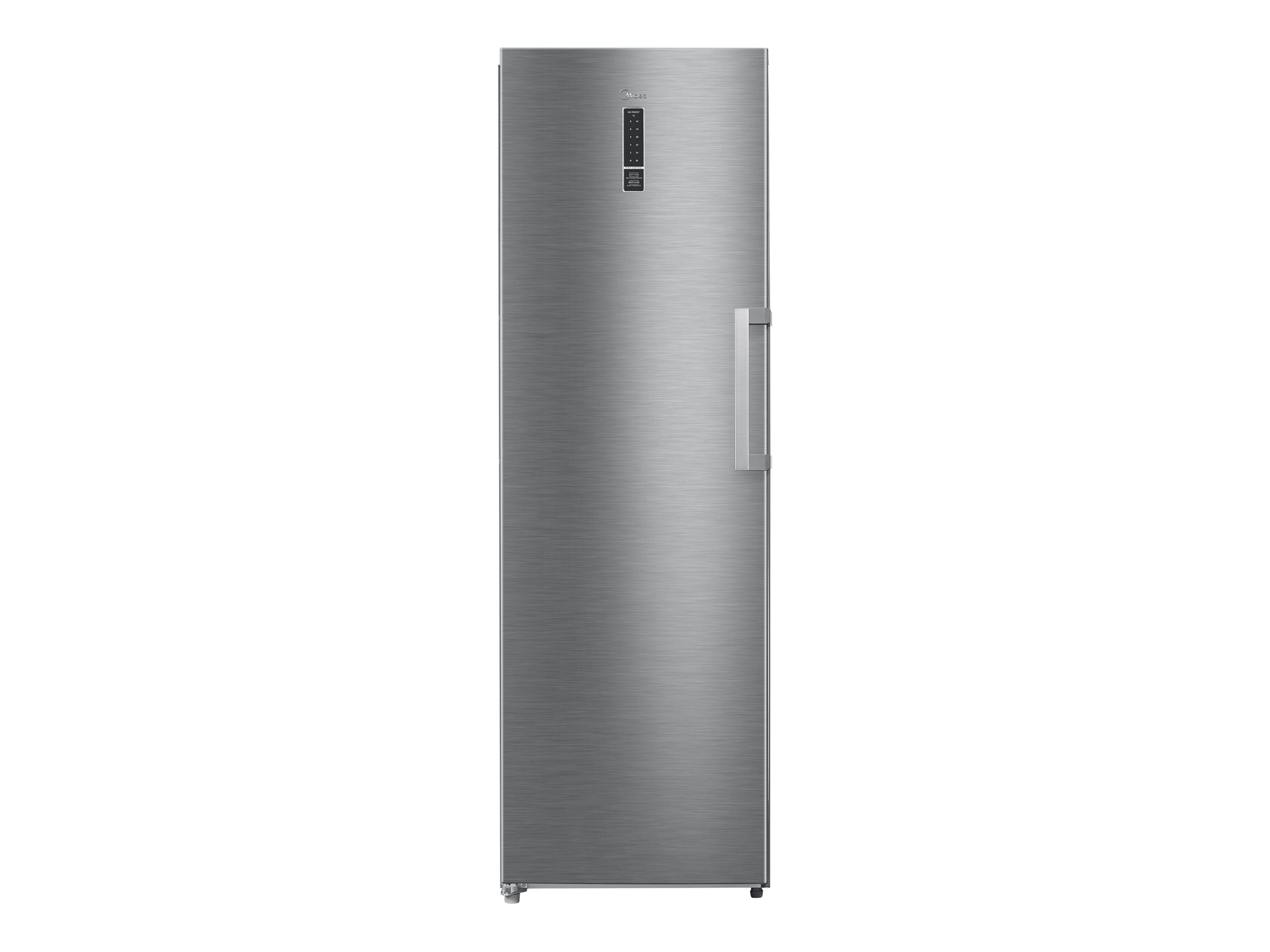 Midea MDRU385MTE46 - Konvertibel køleskab/fryser - stående - bredde: 59.5 cm - dybde: 61.8 cm - højde: 185 cm - 272 liter - Klasse E - inox