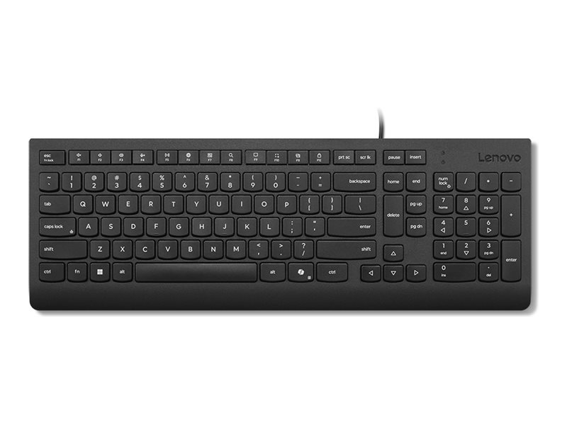 Lenovo Essential - keyboard - QWERTY - US English - black Input Device - Tastatur - Amerikansk engelsk - Sort