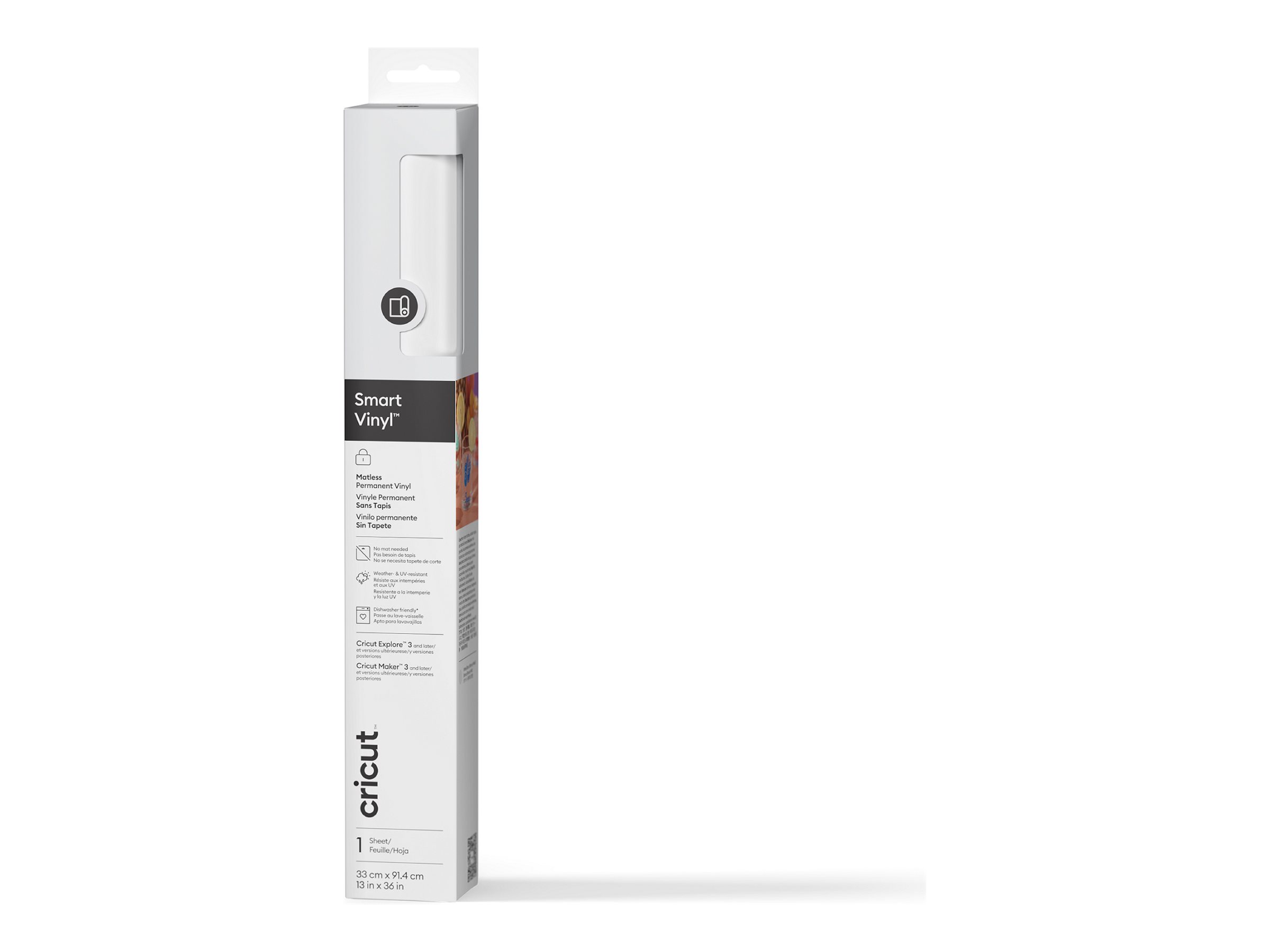 Cricut Smart Vinyl Matless Permanent Hobbymateriale Hvid