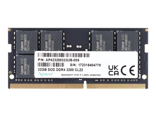 Apacer DDR4 SDRAM 16GB 3200MHz CL22 SO DIMM 260-PIN