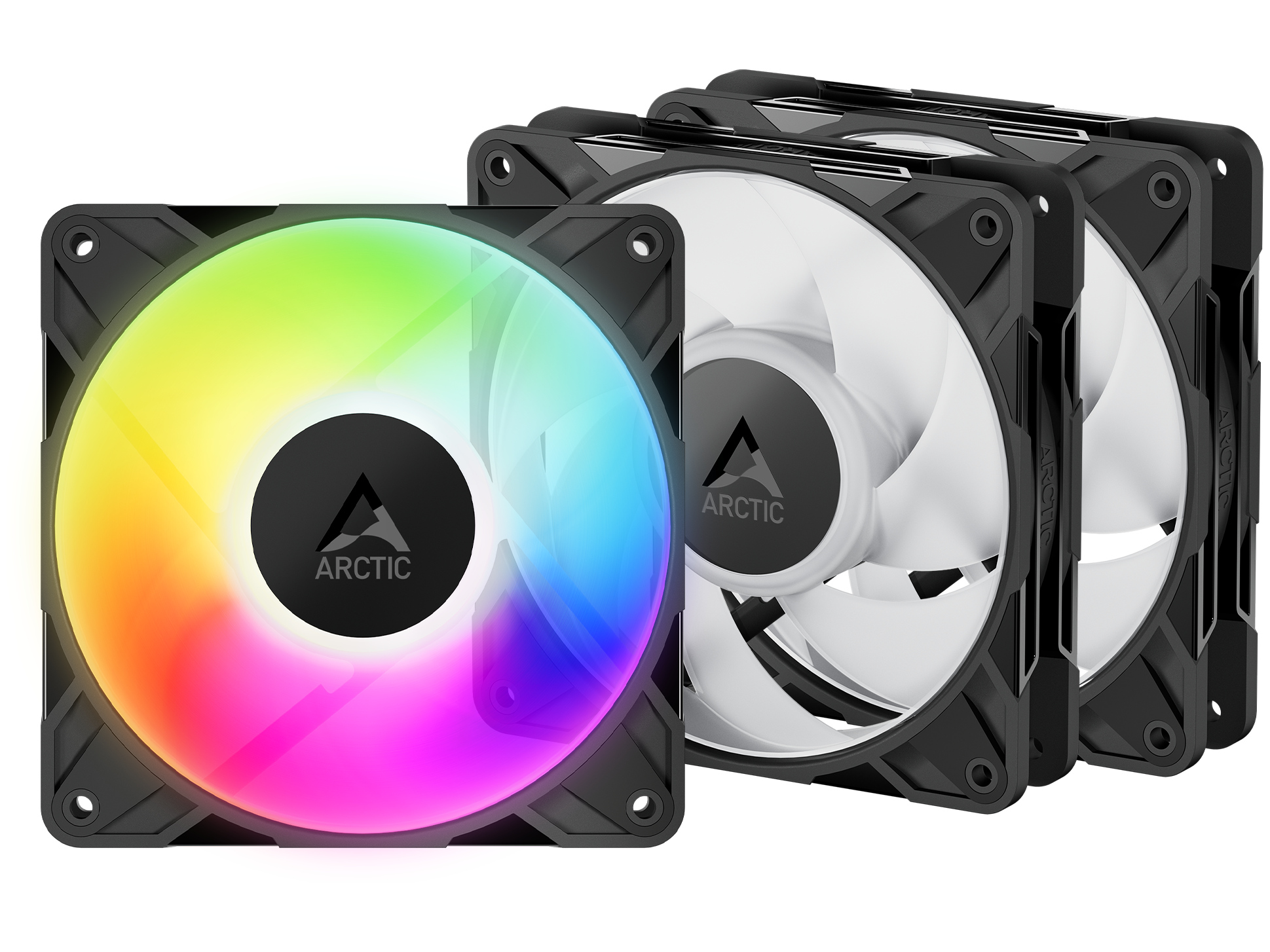 Arctic P12 Pro A-RGB - 3 Pack - Kabinet køler - 120mm - Sort