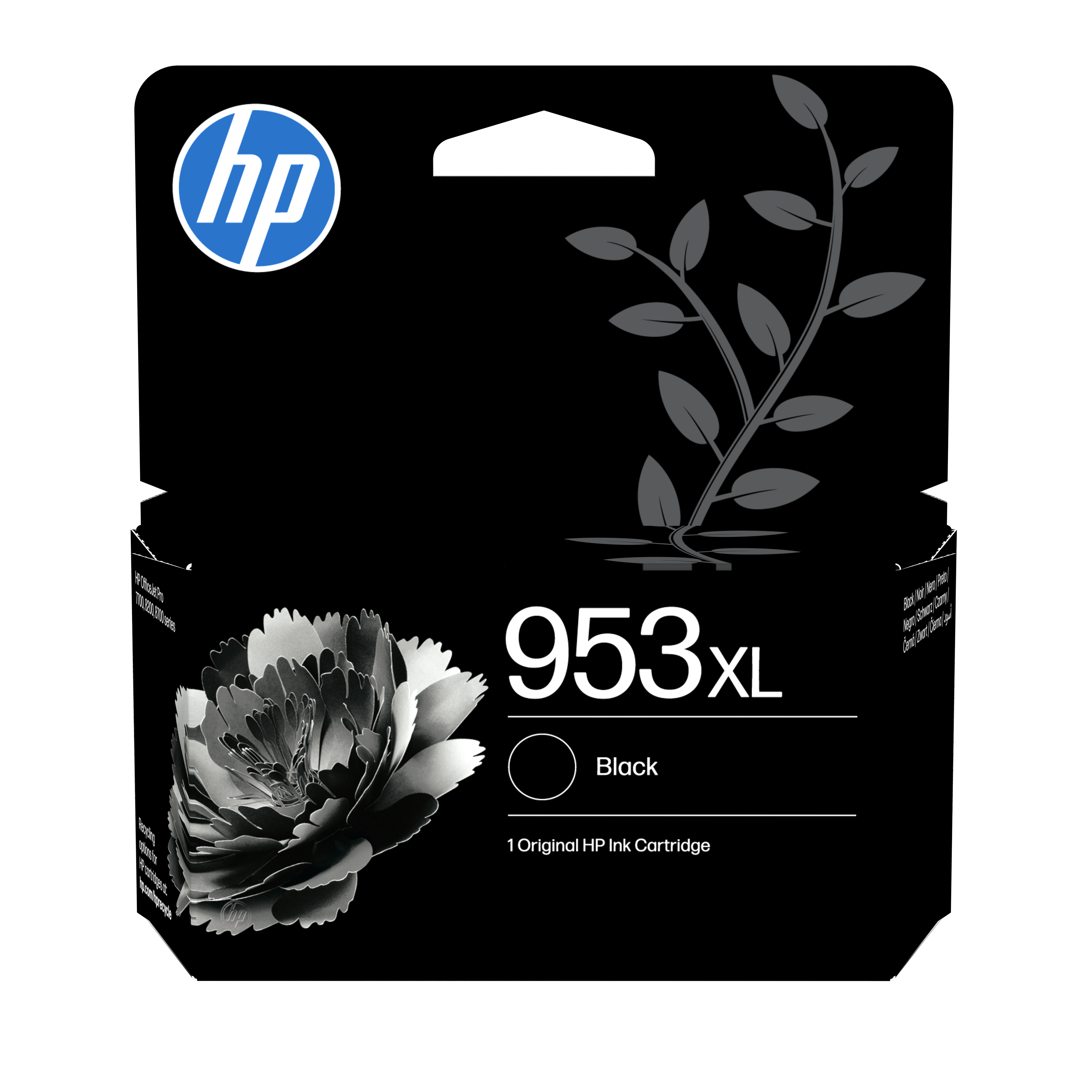HP 953XL High Yield Black Original Sort 2000 sider Blæk