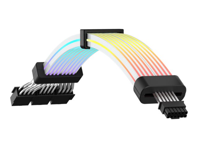 GameMax - Forlængerkabel til strøm - 8 pin stikforbindelse til 12VHPWR - 300 V - 7 A - 31 cm - til GPU - sort