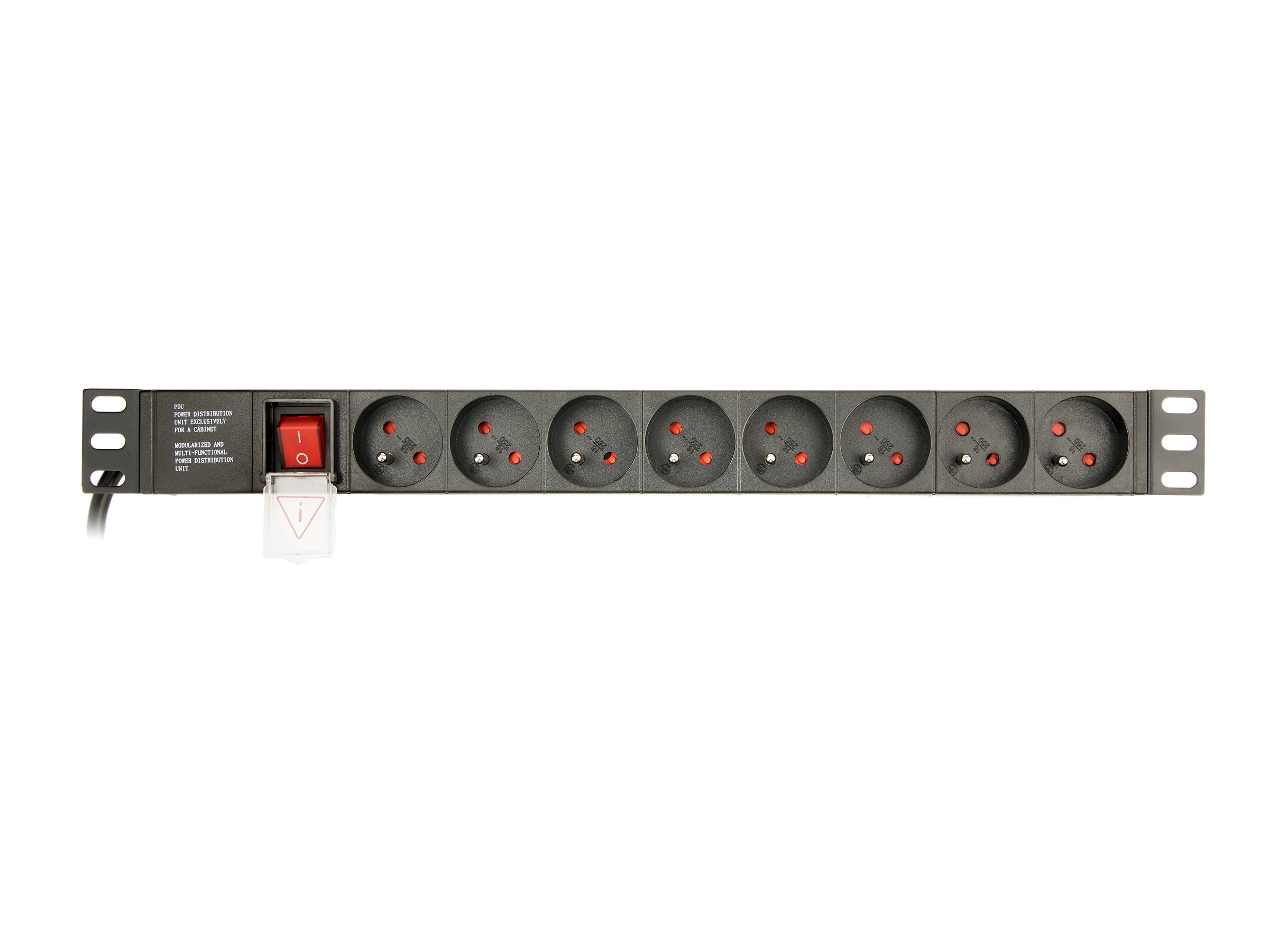 EnerGenie EG-PDU-014-F Strømfordelingsenhed 8-stik 16A Sort 3m