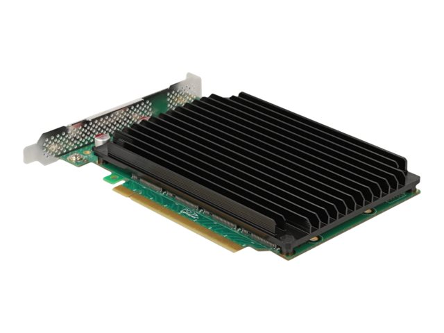DeLOCK PCI Express x16 Card to 4 x internal NVMe M.2 Key M - Bifurcation Lagringskontrol