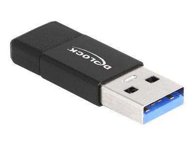 USB 3.2 Gen 2 adapter, USB Type-A han til USB Type-C hun, aktiv - Delock