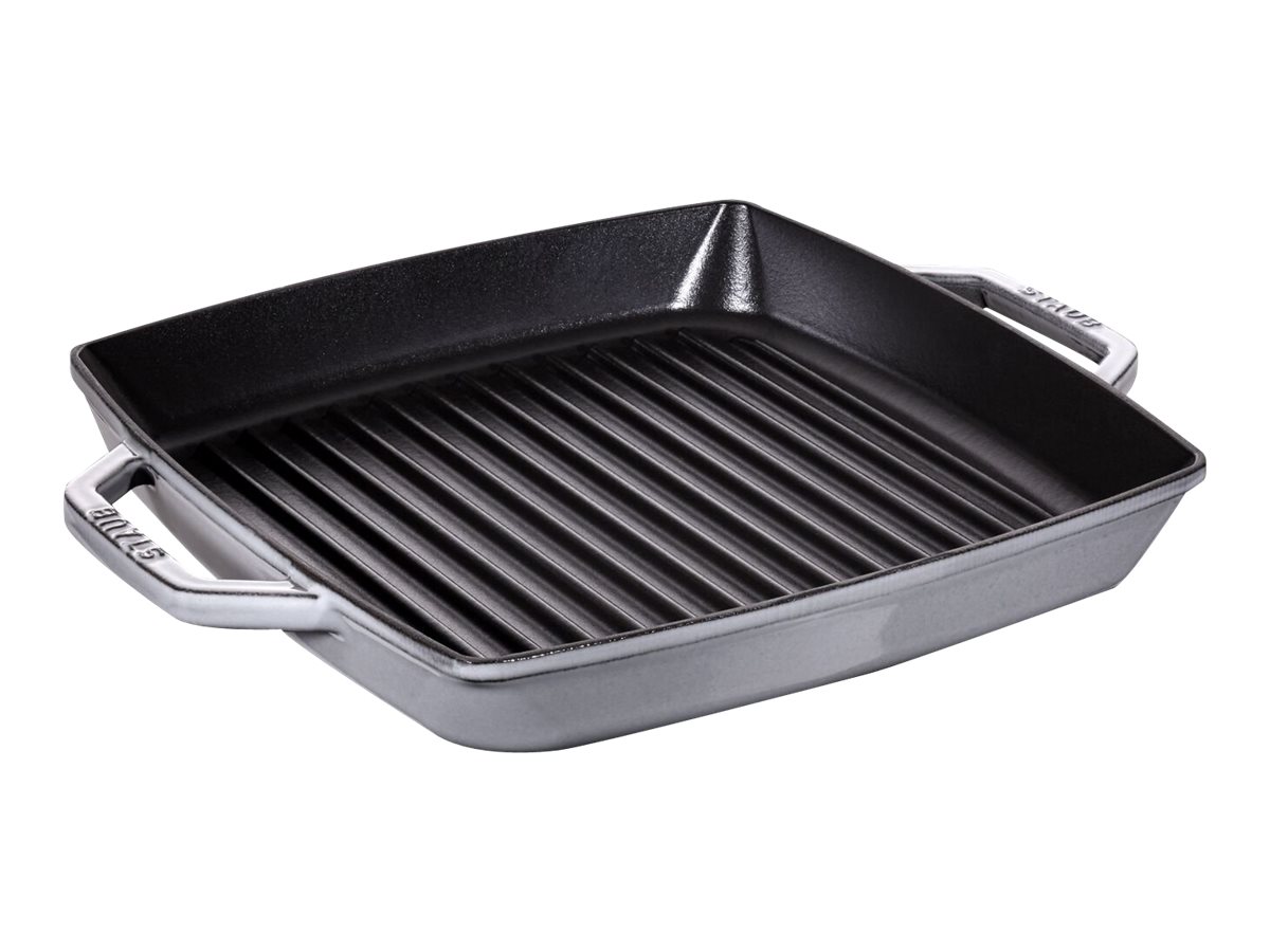 Staub Grill Pan Induction Square 28 cm Graphite