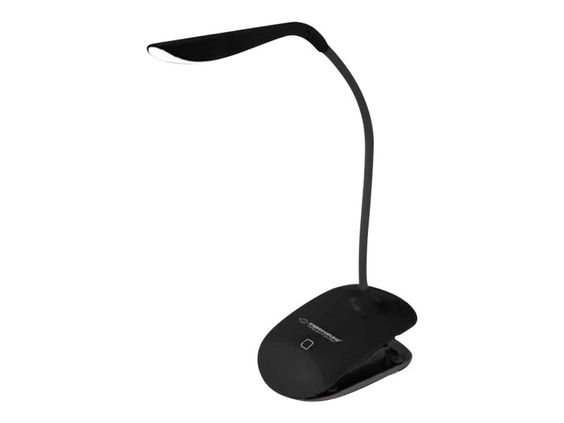 Klemmelampe - USB Lampe - Skrivebordslampe - Dæmpbar - Sort