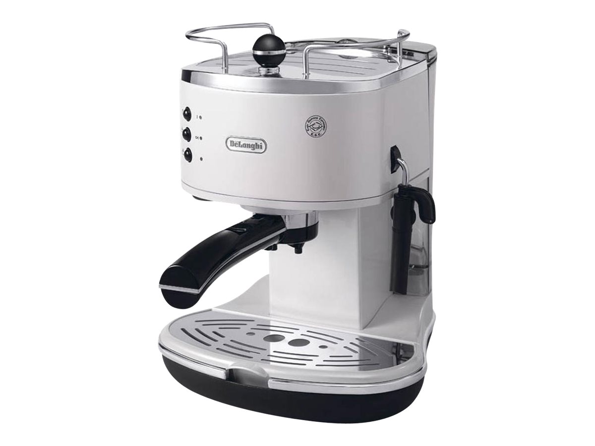 De'Longhi Icona ECO 311.W - Kaffemaskine med mælkeskummer - 15 bar - perlehvid