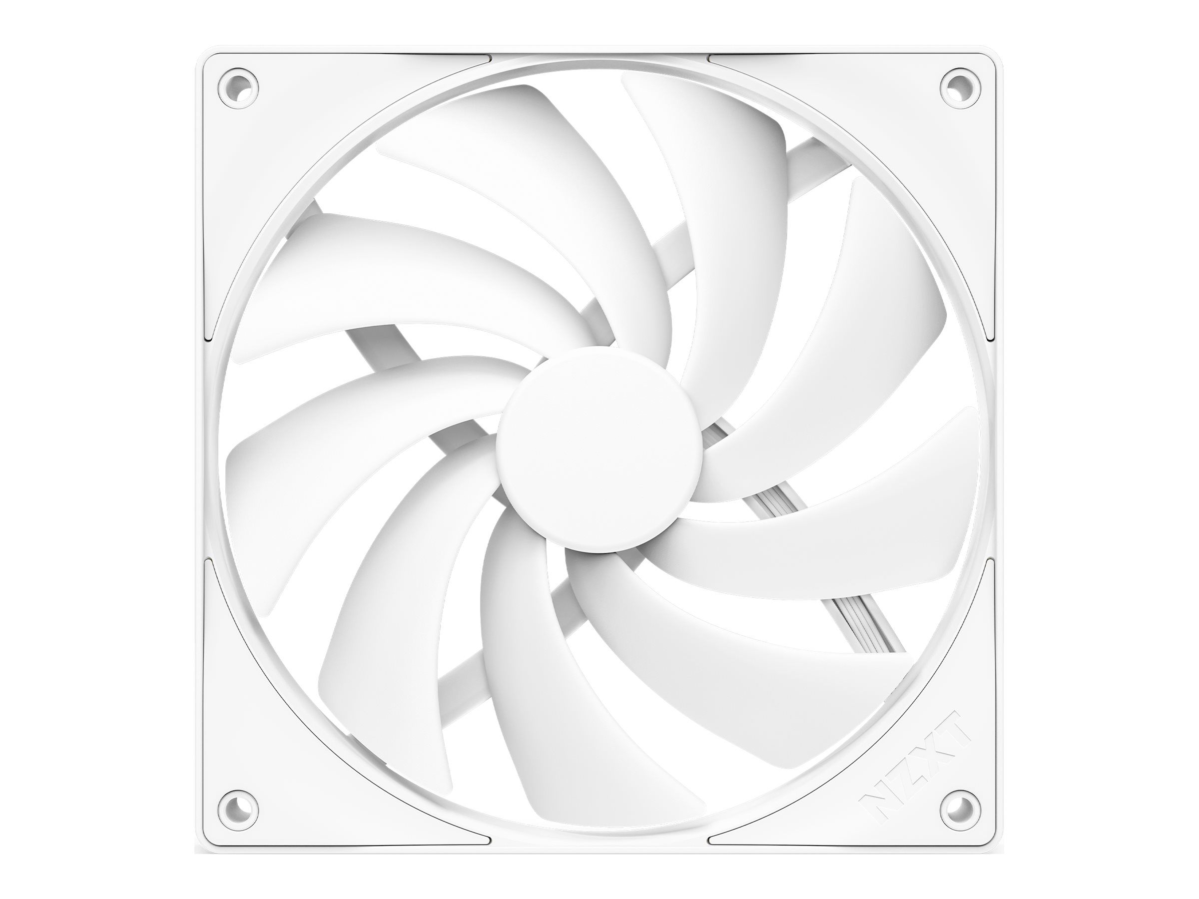 NZXT F140Q V2 Quiet Airflow - Kabinet køler - 140mm - Hvid