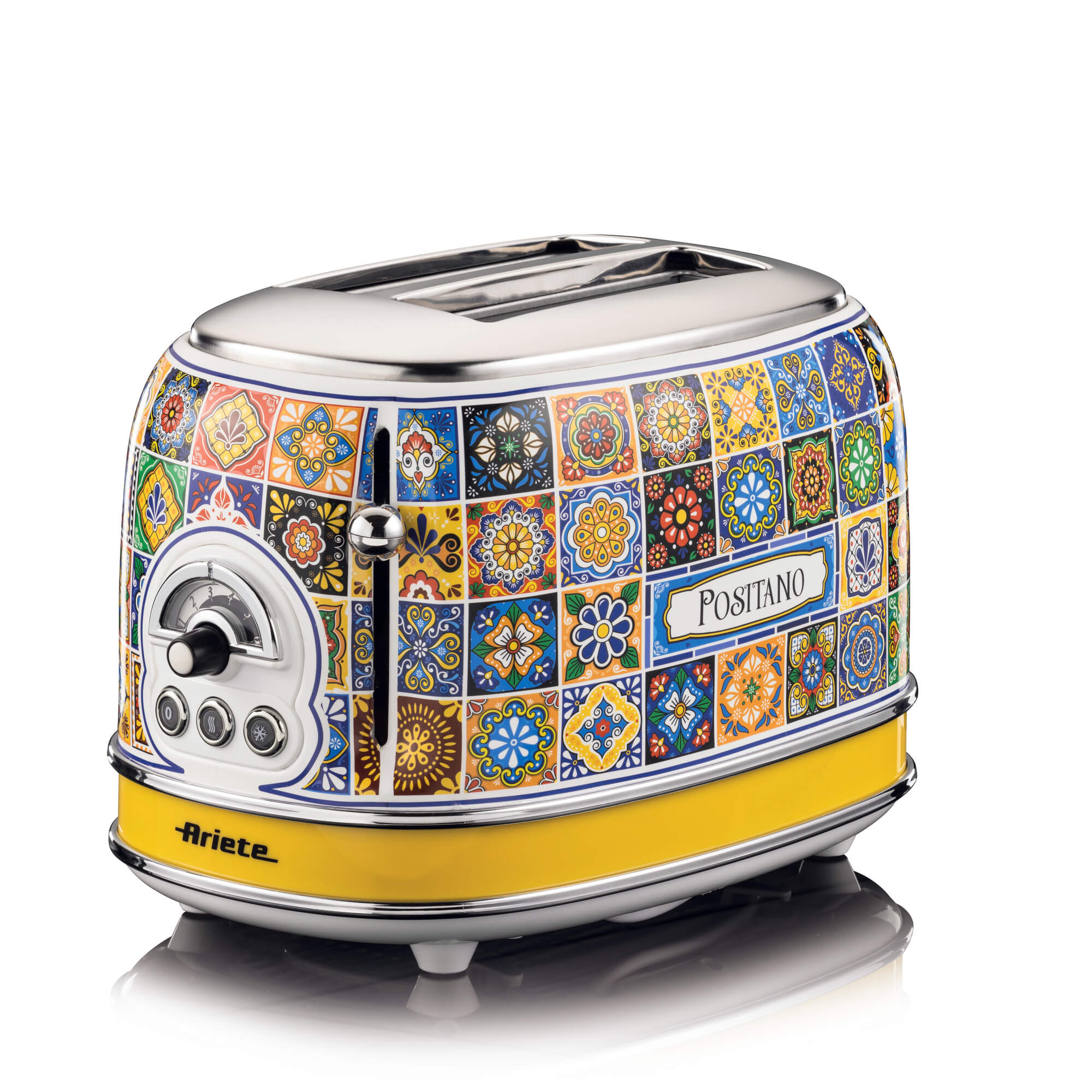 Ariete 0155/1P, 2 skive(r), Blå, Gul, Metal, 810 W, 220-240 V, 50/60 Hz