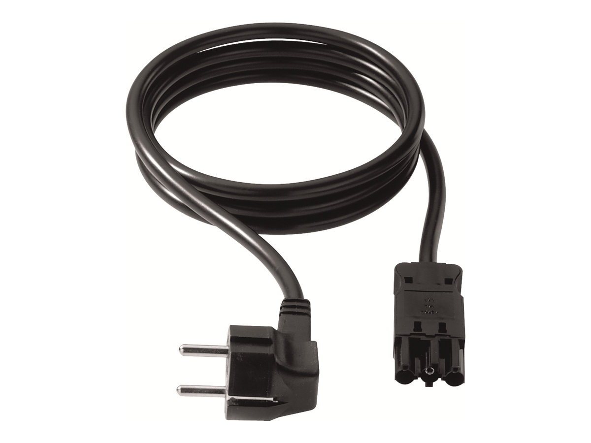Bachmann Strøm CEE 7/4 (male) - Strøm GST18i3 (female) Sort 5m Strømkabel