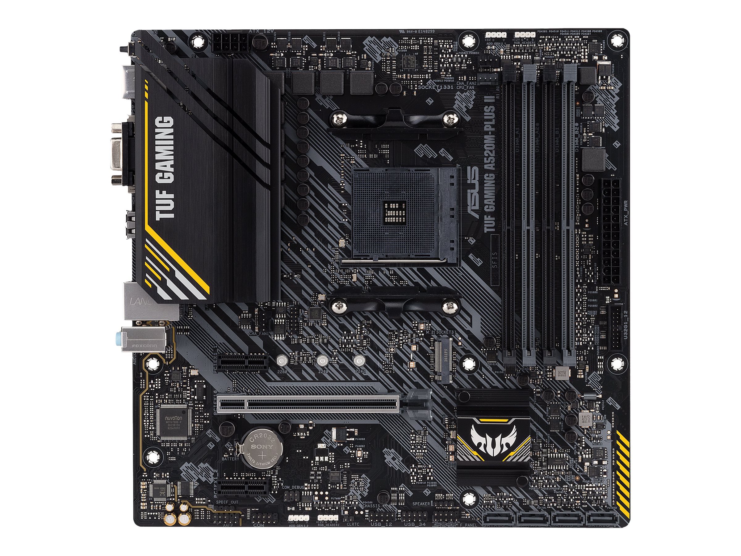 ASUS TUF GAMING A520M-PLUS II Bundkort - AMD A520 - AMD AM4 socket - DDR4 RAM - Micro-ATX
