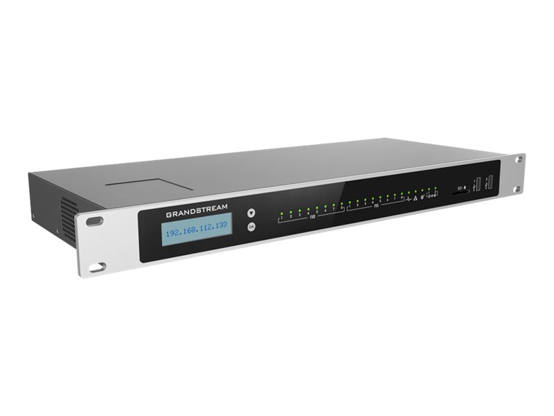 Grandstream UCM6308A - IP-PBX - stativmonterbar - 8 FXO-porte - 8 FXS-porte - 3 x 10/100/1000