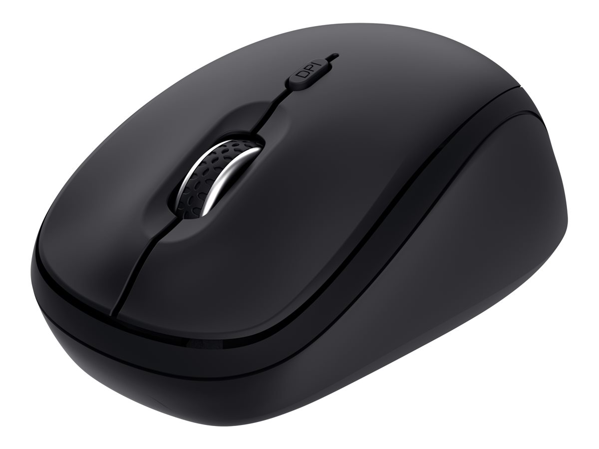 Yvi+ Trådløs mus Bluetooth / 2,4 GHz Sort