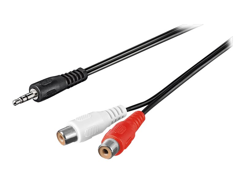Adapterkabel 3,5 mm hanstik til RCA - 1,5 m