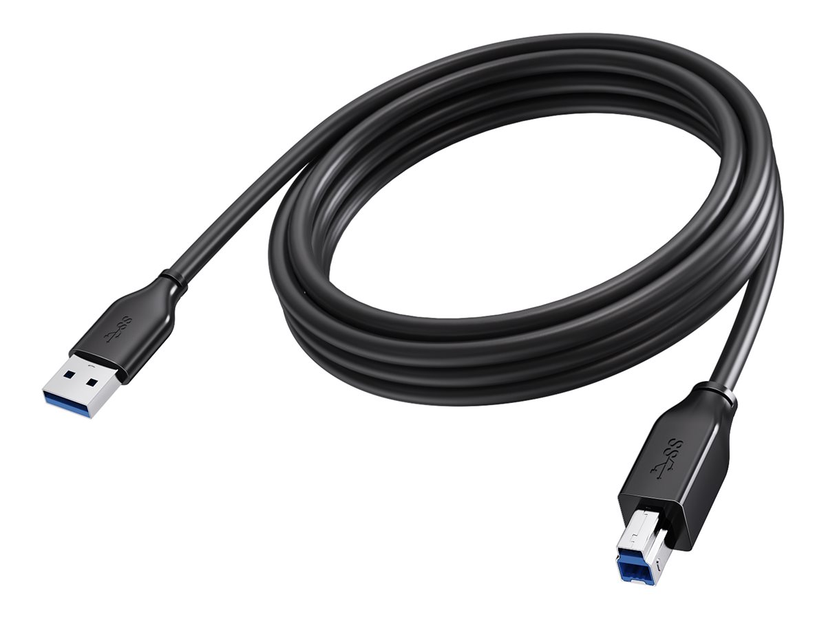 Vision USB 2.0/ USB 3.0 USB-kabel Sort