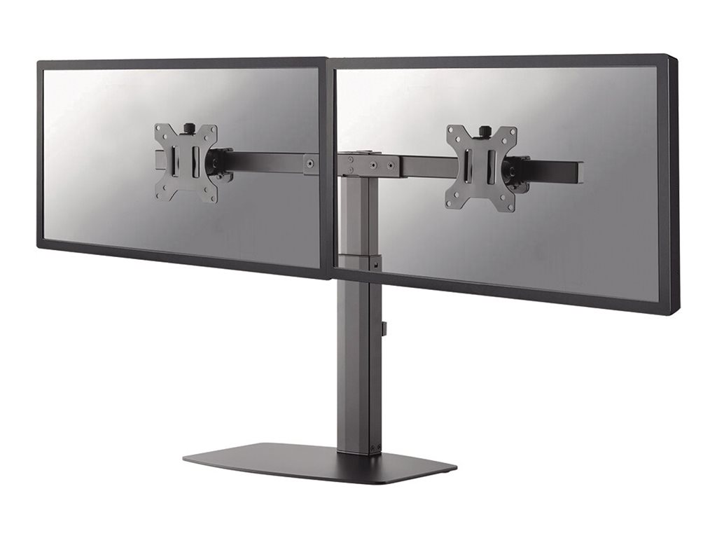 Neomounts FPMA-D865D - Stativ - fuld bevægelse - for 2 LCD displays - sort - skærmstørrelse: 10-27 - skrivebordsstander, skrivebordsmonterbar