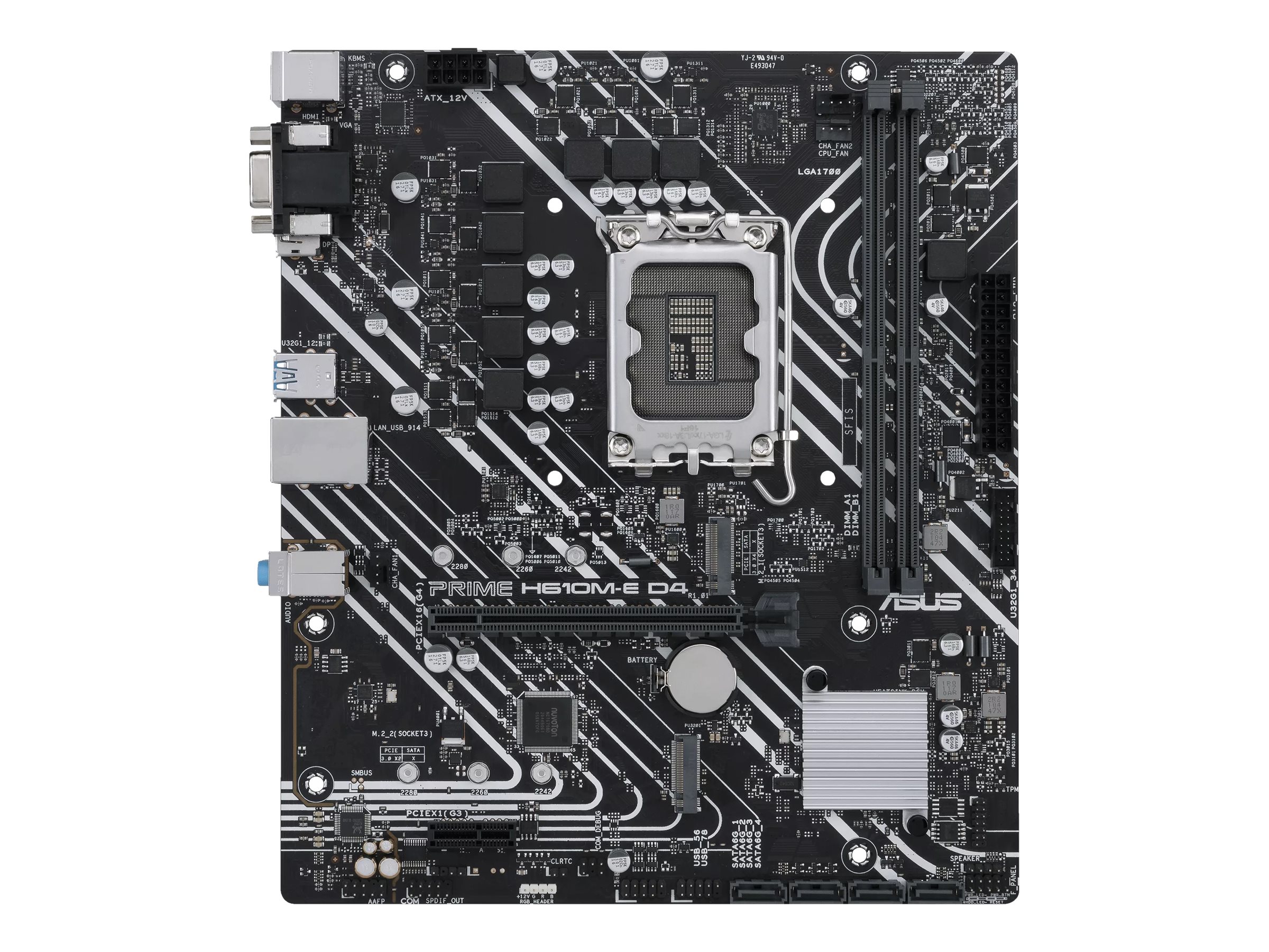 ASUS PRIME H610M-A D4-CSM (mATX, H610, LGA 1700, DDR4) Bundkort - GEEKD.dk