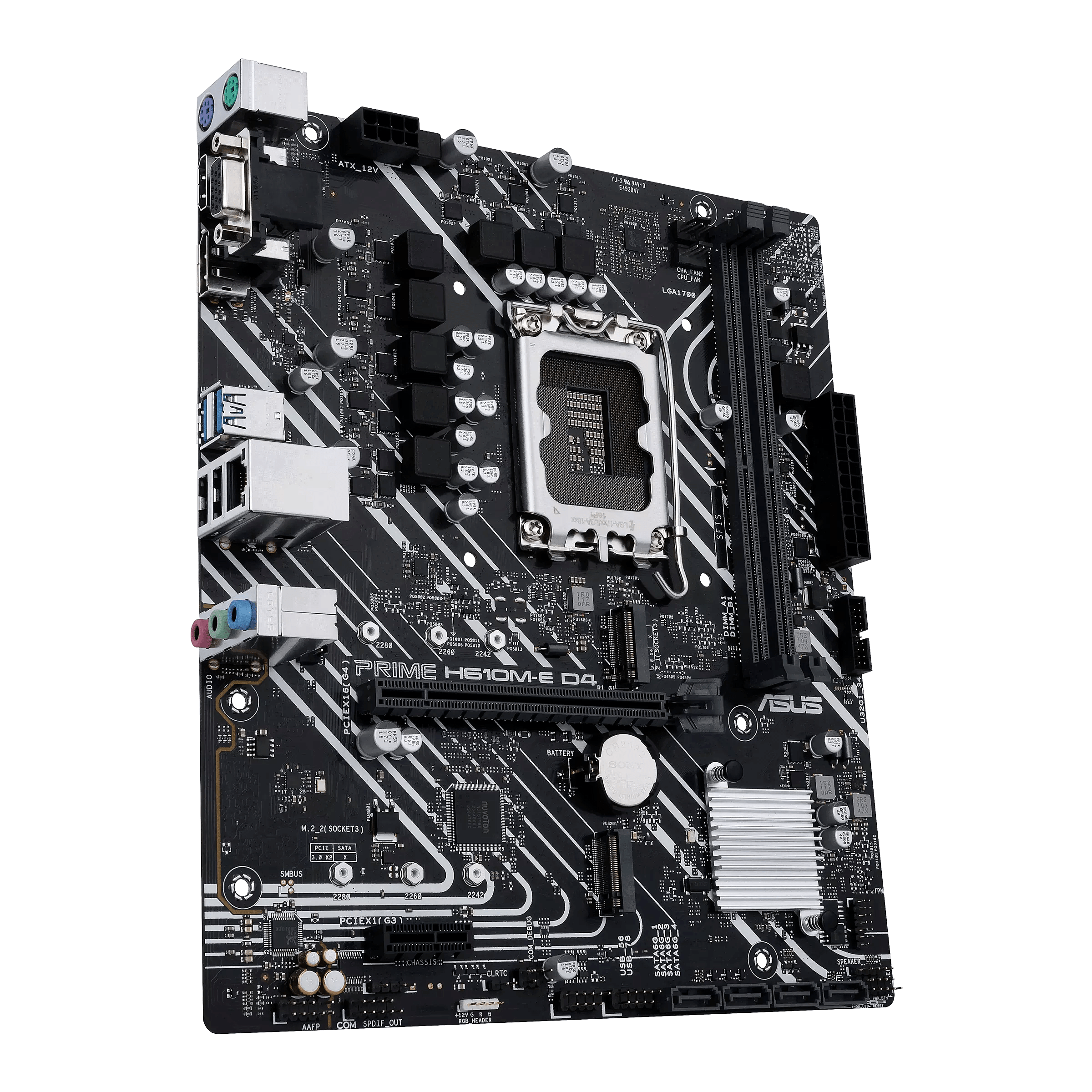 ASUS PRIME H610M-A D4-CSM (mATX, H610, LGA 1700, DDR4) Bundkort - GEEKD.dk
