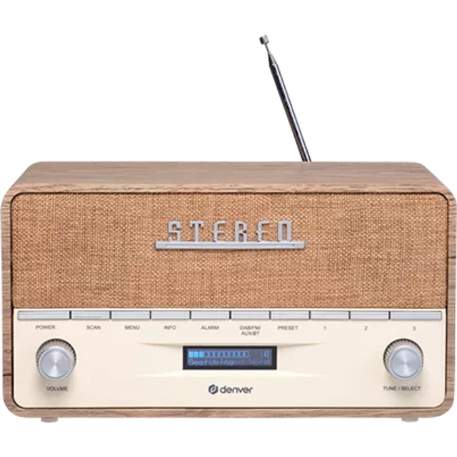 Denver DAB-36LW, Bærbar, Digital, DAB+, PLL, 5 W, LCD, Brun, Hvid