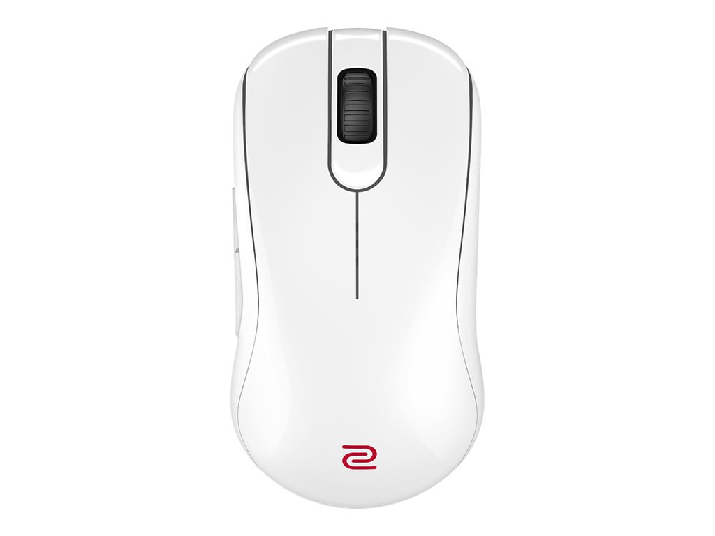 BenQ ZOWIE S2-DW (Small) Wireless Mouse for Esports - Gaming Mus - Optisk - 7 knapper - Hvid