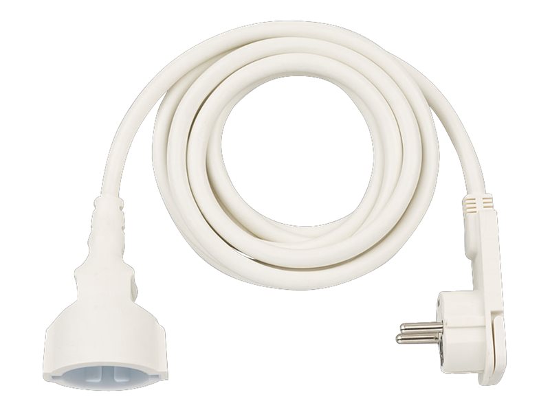 brennenstuhl - Forlængerkabel til strøm - CEE 7/4 (hun) til CEE 7/4 (han) - 3 m - hvid