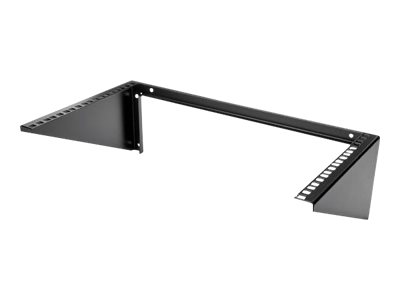 Startech 6U Wall Mount Patch Panel Bracket - 19 in - Steel - Vertical Mounting Bracket for Networking and Data Equipment (RK619WALLV) - Beslag til montering på væg - sort - 6U - 19