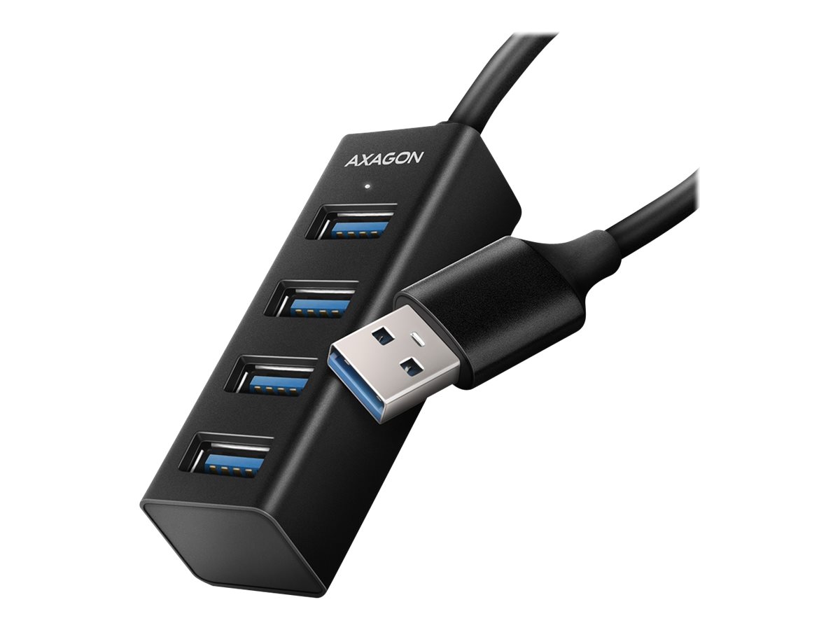 AXAGON SuperSpeed USB-A Mini Hub USB hub - USB 3.2 - 4 ports - Sort