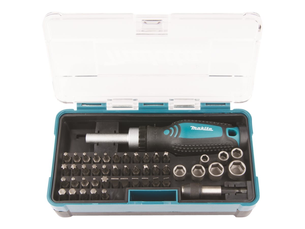 Makita - Skraldeskruetrækker med bit og sokkelsæt - 47 stykker - i etui