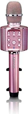 Lenco BMC-090, Karaoke mikrofon, 2404 - 2480 Hz, Kabel & trådløs, Bluetooth/3.5 mm, 10 m, USB Type-A