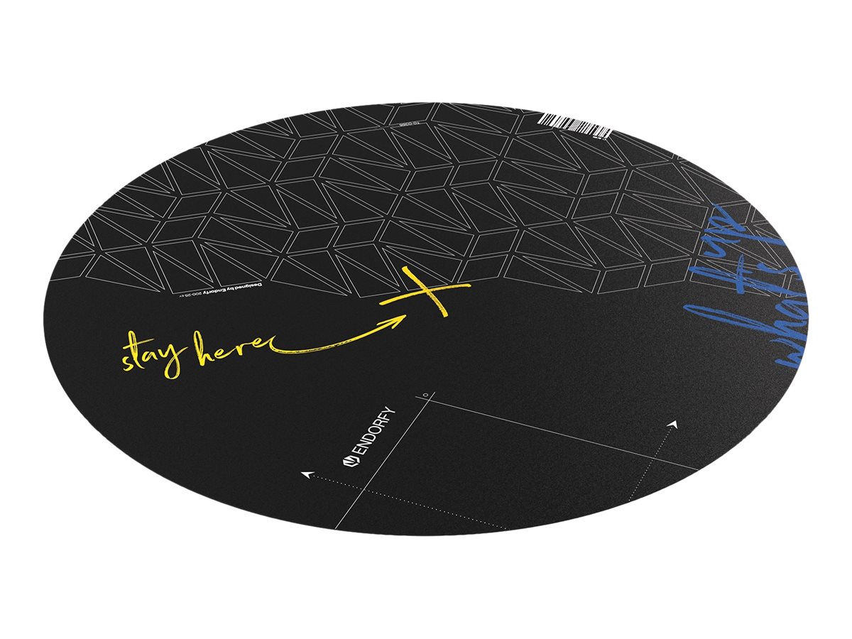 ENDORFY FP110C - floor mat - round - 110 x 110 cm - black